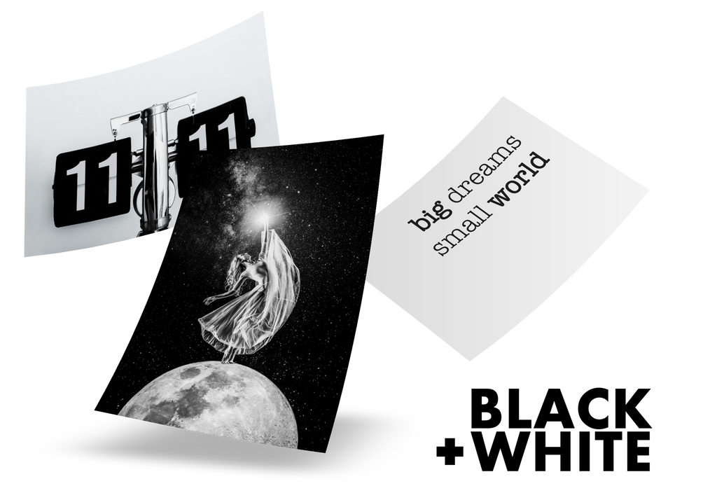 Black and white posters