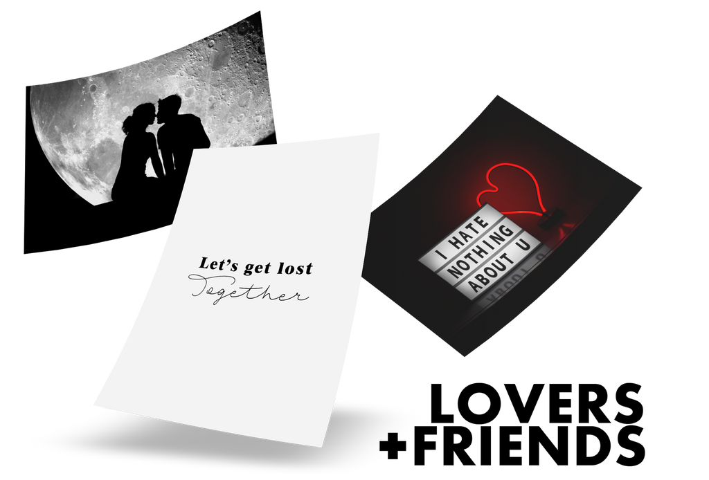 Love, relationship and friendship posters